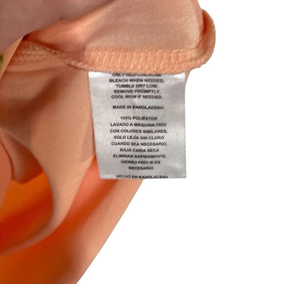 Havana Jim NWT Men Cool Tech Graphic UPF Tee L Peach Short Sleeve Casual T Shirt - Picture 3 of 9